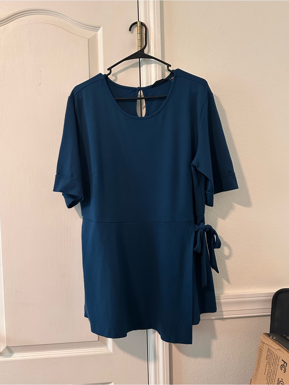 Betabrand Teal Knit Tunic - Deep Teal